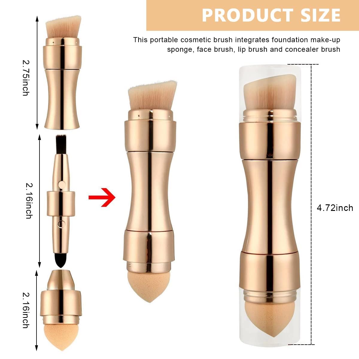 4 In 1 Makeup Brush