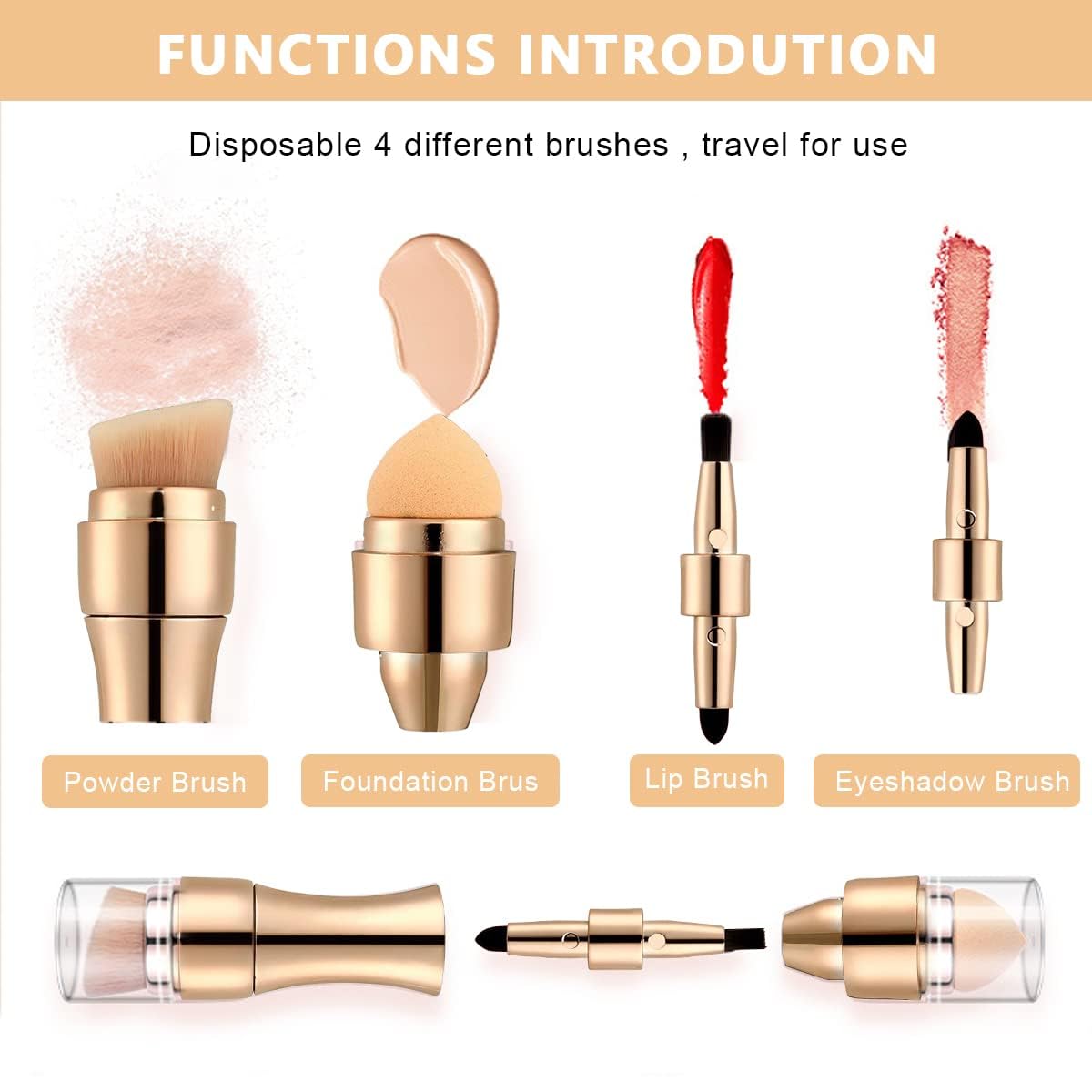 4 In 1 Makeup Brush