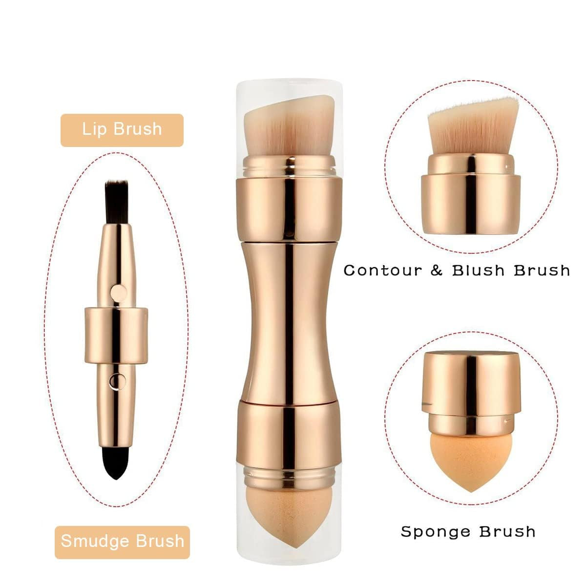 4 In 1 Makeup Brush