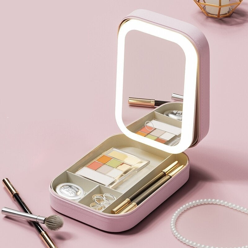 Makeup Storage Box With LED